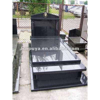 black granite tombstone for sail