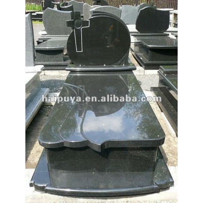 black granite mausoleum